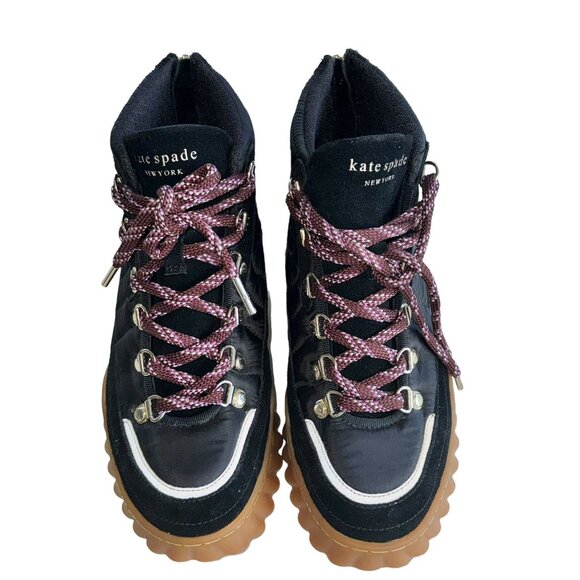 Kate Spade New York 263182 Wynter Hiker Black Boots - Picture 2 of 8